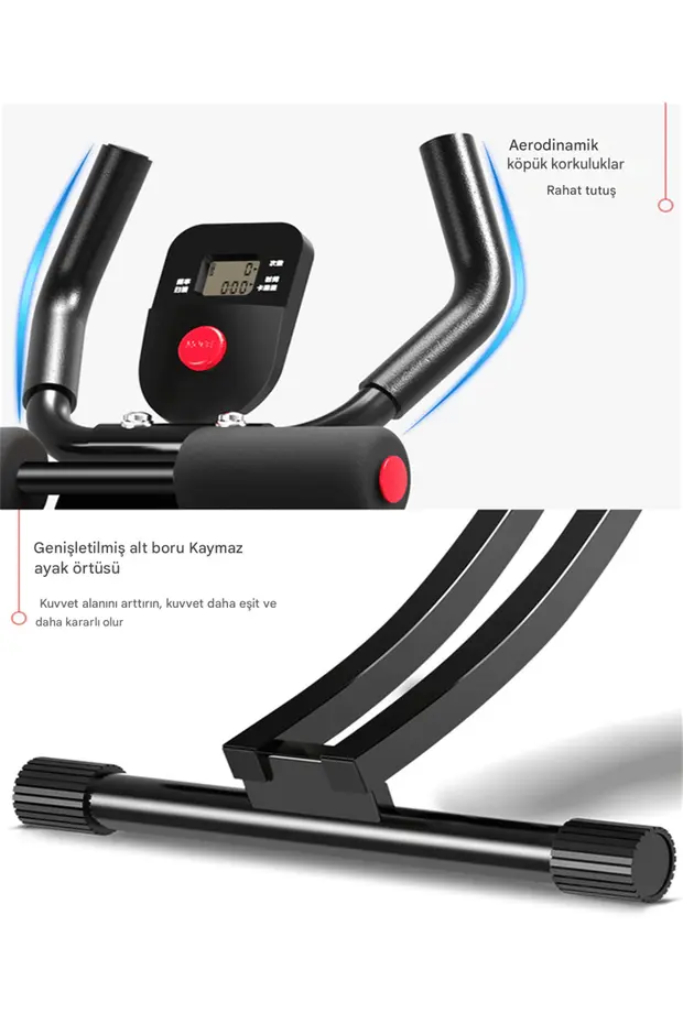 Lcd Ekranlı Egzersiz Aleti Mekik Fitness Aleti Kondisyon Alman Tasarım Kondisyon Karın Küreği